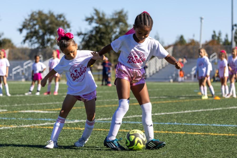Young players on the ball